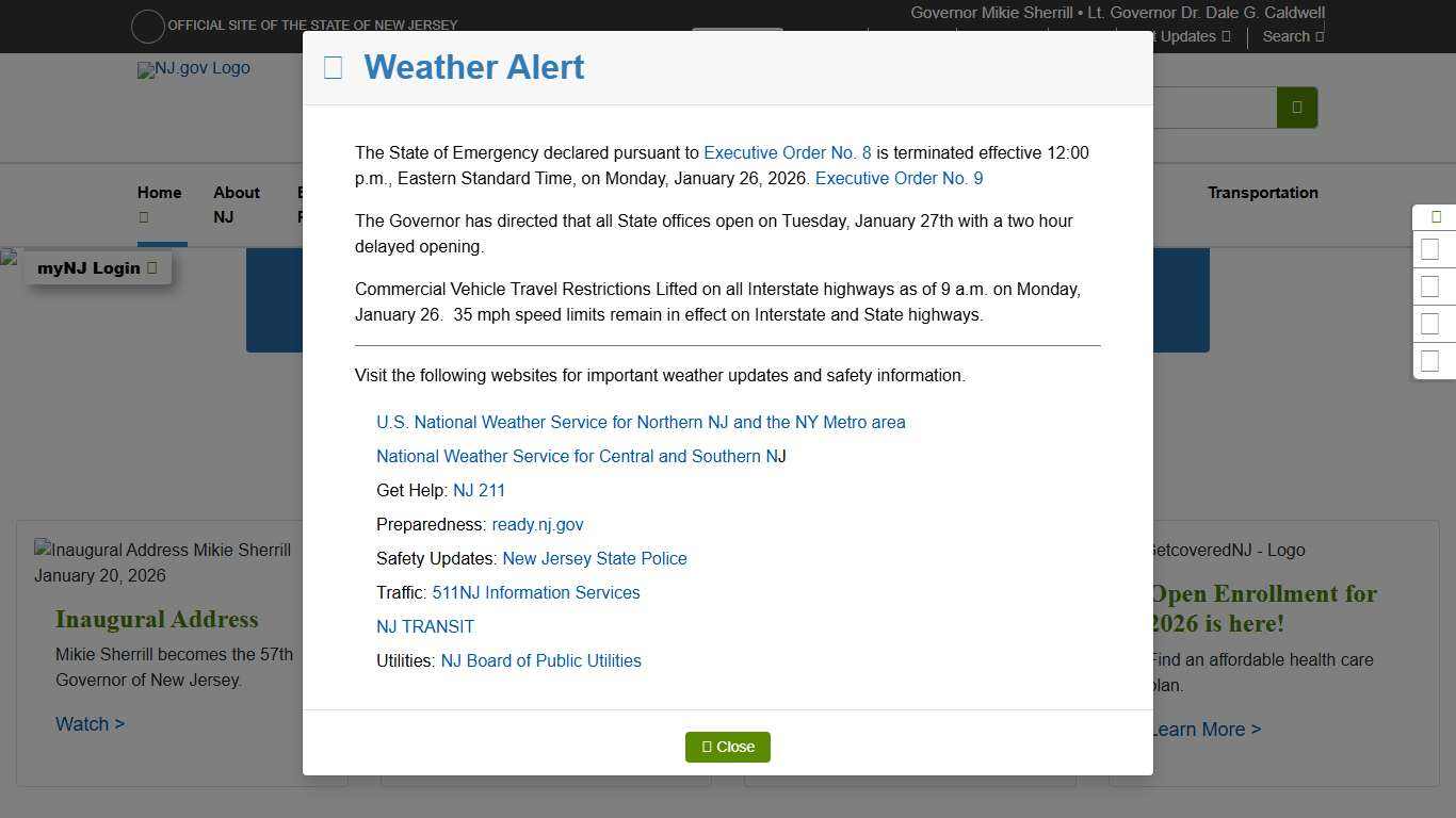 The Official Web Site for The State of New Jersey